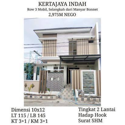 NEGO RUMAH MODERN HOOK ROW LEGA SELANGKAH DARI MANYAR SURABAYA