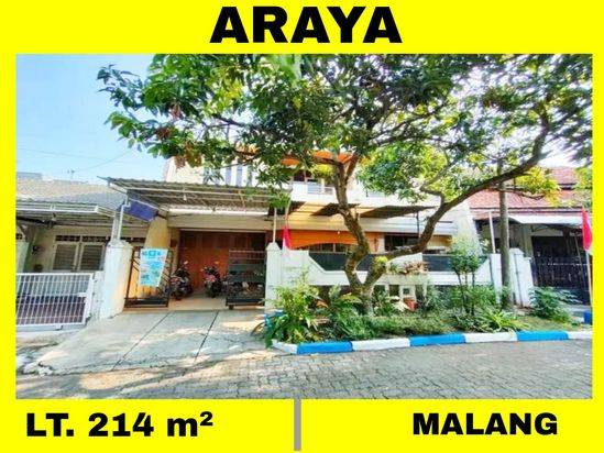 Dijual rumah 2 lantai modern minimalis Araya di pondok Blimbing indah Kota Malang