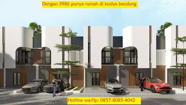 Rumah 2lantai SHM di kodya bandung strategis bebas banjir 398jt26