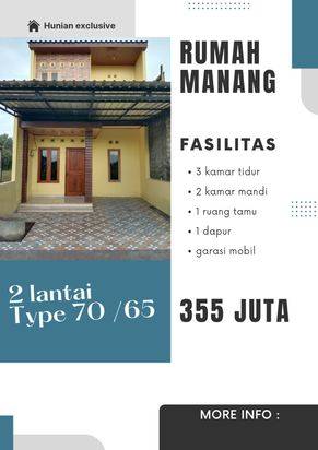 Rumah Murah Baru Manang Gentan Solo 2 Lantai