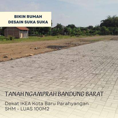 Tanah Ngamprah  Bandung Barat Dekat Jalan Utama Sertifikat SHM