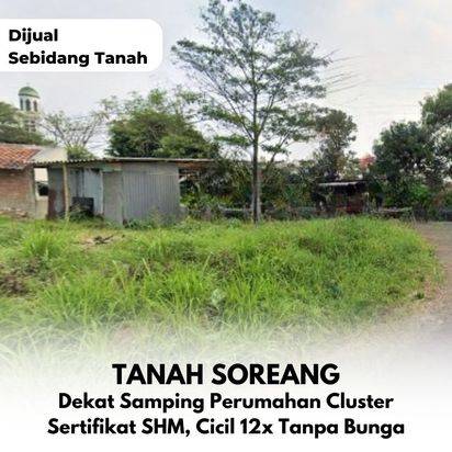 Dijual Tanah Soreang Dekat Jalan Provinsi Bisa Cicil 12x nonbunga