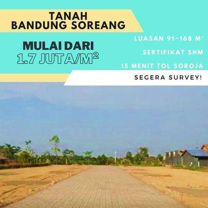 Tanah Bandung Soreang Dekat RS. Hermina Legalitas SHM