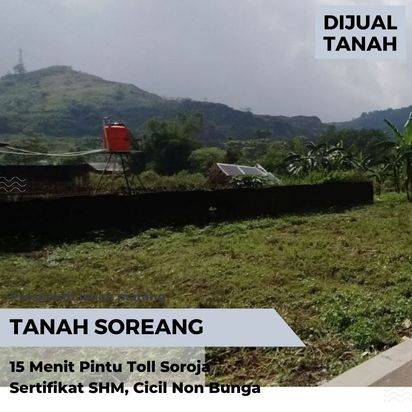 Tanah Murah 1.7 Juta/m2 15 menit dari Tol Saroja