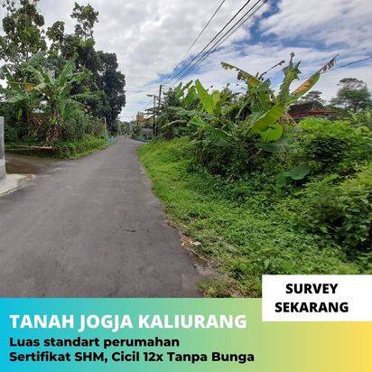 Tanah Jogja Kaliurang Angsuran Bunga 0% Legalitas SHM