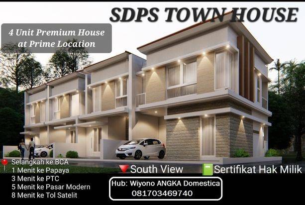 Rumah Townhouse Simpang Darmo Permai Surabaya