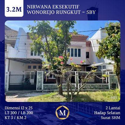 Jual Rumah Nirwana Eksekutif Dekat MERR BARUK Nirwana Regency Rungkut Superindo Transmart Hotel Gunawangsa 