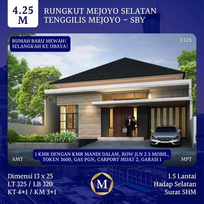 Jual Rumah Baru Mewah Rungkut Mejoyo Selatan 4,25M Dekat UBAYA RS UBAYA Plasa Marina Superindo Transmart Jemursari Regency Hotel Santika Royal Hospital