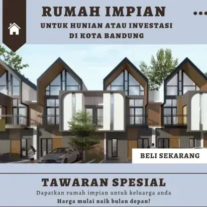 rumah asri berhawa sejuk pegunungan