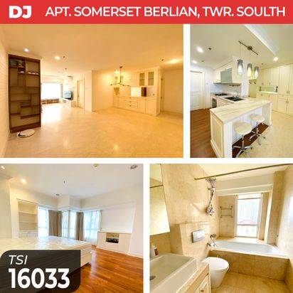 (TSI/16033) Apartemen Somerset Berlian, Tower Soulth, Kebayoran Lama, 147 m², Lt. 19, SHM