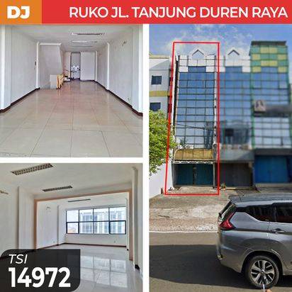 (TSI/14972) Ruko Jl. Tanjung Duren Raya, Jakarta Barat, 4.5x15 m², 4½ Lt, HGB