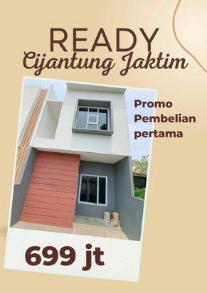 Rumah 2 Lantai Murrah Modern 600jutaan Dikawasan Bisnis Cijantung Jakarta Timur