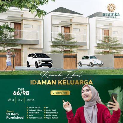 Rumah Mewah 2 Lantai di Cibiru Harga Mulai 599 juta all in free 10 item furnished