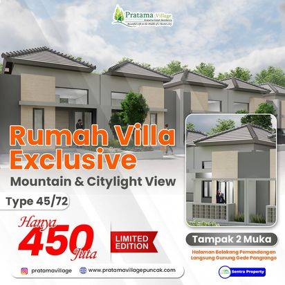 Dijual Rumah Minimalis  Dekat Istana Presiden Cipanas
