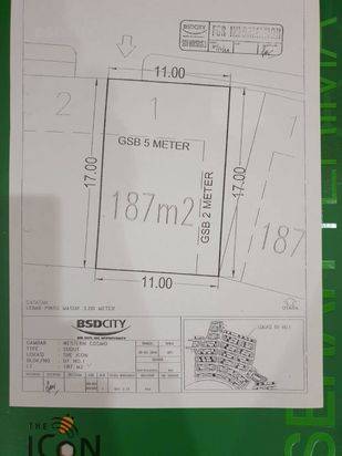Dijual Kavling di The Icon Cluster Eastern Cosmo, BSD City