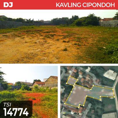 Kavling Cipondoh, Tangerang, 5.500 m², HGB  (TSI/14774)