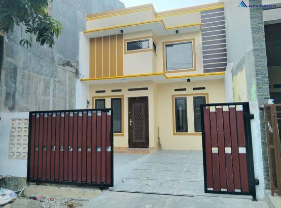 RUMAH MODERN DESAIN MEZZANINE 11/2 LANTAI DIBEKASI