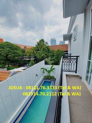 Rumah Dharmawangsa, Kebayoran Baru : 3 Lt, LT 320 m2, LB 900 m2, New, Pool