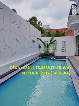 Rumah Dharmawangsa, Kebayoran Baru : 3 Lt, LT 450 m2, LB 900 m2, New, Pool