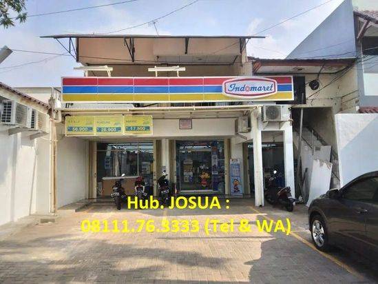 Ruko Indomaret Percetakan Negara : 2 Lt, LT 304 m2, LB 400 m2, Murah