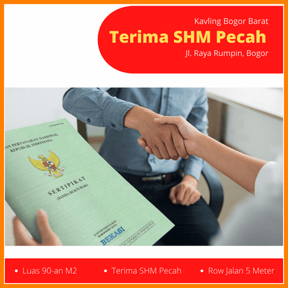 DIJUAL Tanah Kapling Dekat Jl. Raya Ciseeng