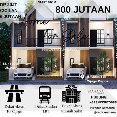 Rumah Mewah 2 Lantai Scandinavian Super Promo DP 0% - Royal Cijago 
