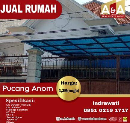 DIJUAL RUMAH WILAYAH SURABAYA TIMUR