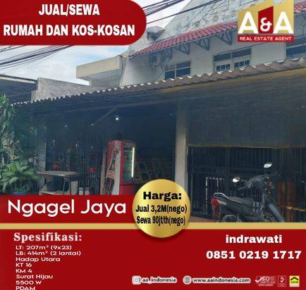 DIJUAL/DISEWAKAN RUMAH DAN KOS-KOSAN WILAYAH SURABAYA TIMUR