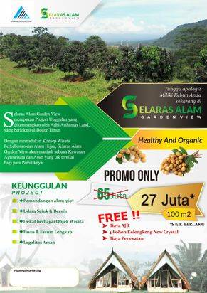 270RB PER METER DIJUAL TANAH KAVLING DI PUNCAK 2 BOGOR PROMO!!