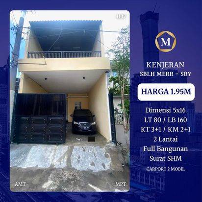 DEKAT MERR FULL BANGUNAN Rumah Kenjeran Surabaya Utara