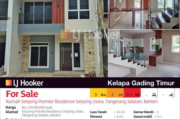 Rumah Serpong Premier Residence Serpong Utara, Tangerang Selatan, Banten