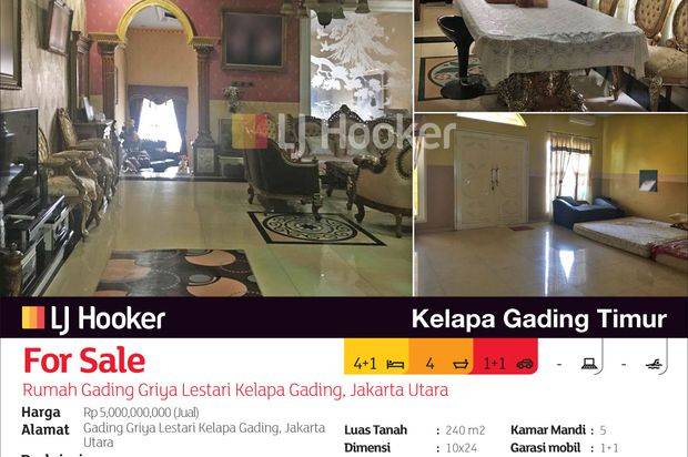 Rumah Gading Griya Lestari Kelapa Gading, Jakarta Utara