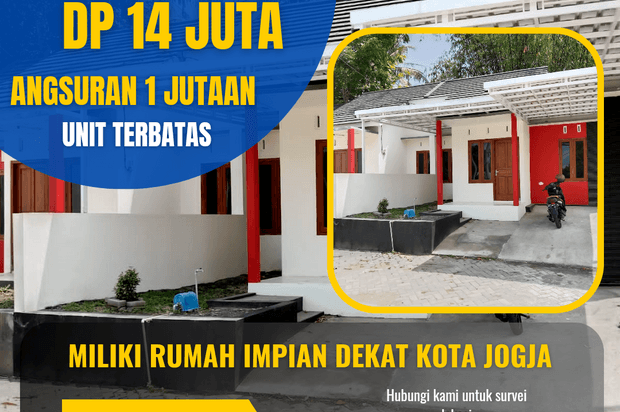 PERUMAHAN JOGJA, DP 14 JUTA, DEKAT KAMPUS UMY