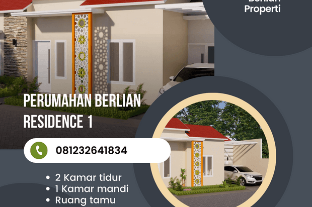 perumahan modern row jalan sampai 7 meter konsep terbaru type 45/72