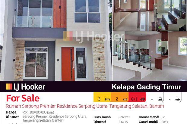 Rumah Serpong Premier Residence Serpong Utara, Tangerang Selatan, Banten
