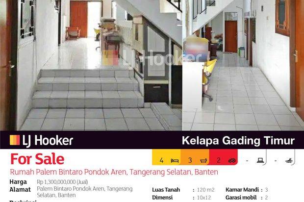 Rumah Palem Bintaro Pondok Aren, Tangerang Selatan, Banten