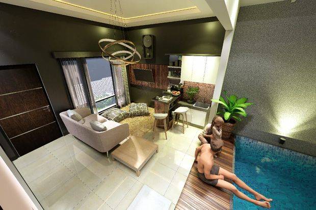 HUNIAN MEWAH LANTAI 2 PRIVATE POOL DEKAT BNS BATU