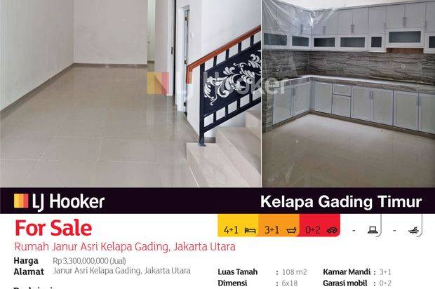 Rumah Janur Asri Kelapa Gading, Jakarta Utara
