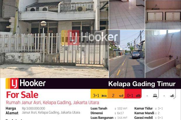 Rumah Janur Asri Kelapa Gading, Jakarta Utara