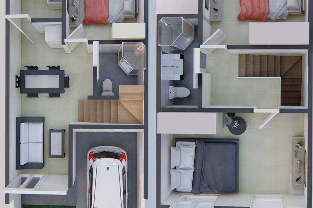 Rumah Townhouse Simpang Darmo Permai Surabaya