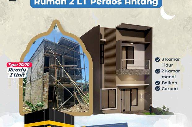 RUMAH  READY UNIT, 2 LT  HARGA 1 LT dalam Kota Makassar