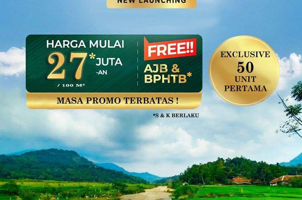 270RB PER METER DIJUAL TANAH KAVLING DI PUNCAK 2 BOGOR PROMO!!