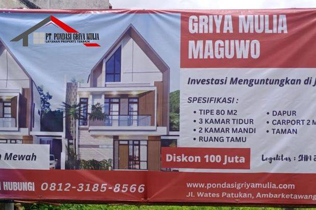 Rumah Mewah dekat Exit Tol Maguwoharjo Bandara Adisucipto Timur Stadion Maguwoharjo Kampus UNRIYO UII UPN Veteran YKPN
