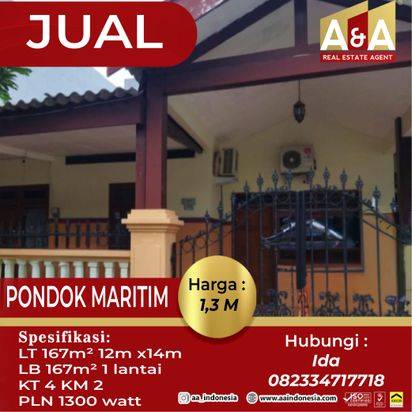 Dijual Rumah Murah PONDOK MARITIM Wilayah Surabaya Barat