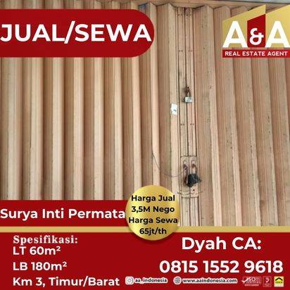 JUAL/SEWA RUKO SURYA INTI PERMATA