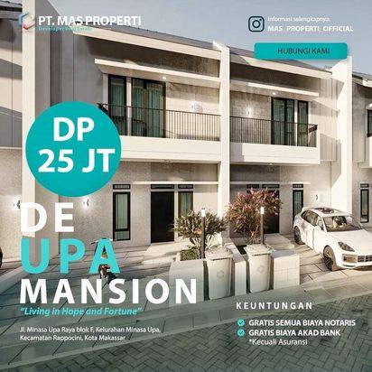 Rumah 2 lantai minimalis lokasi dekat hertasning baru