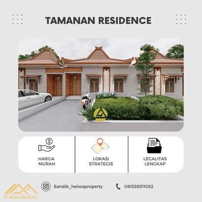 Dijual Rumah Konsep Etnik jawa di Kalasan Sleman