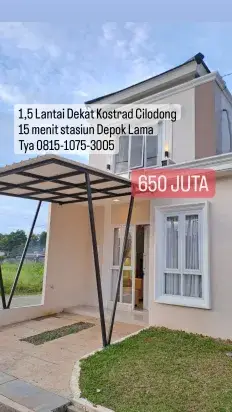 Rumah 600 jutaan gratis biaya2 sampai akad akses 2 mobil