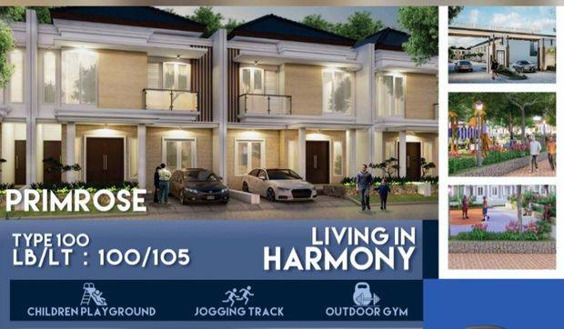 PMKS. Dijual Rumah Tipe 100/105 di Gemilang Harvest Residence, Makassar.