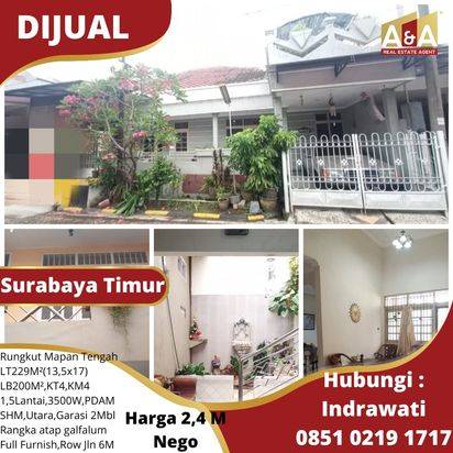 Rumah Rungkut Mapan Tengah Surabaya